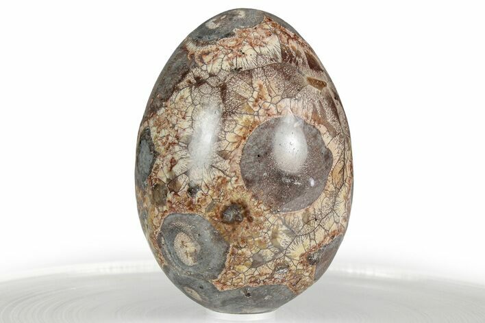 Polished Bird's Eye Jasper (Rhyolite) Egg - Mexico #356338
